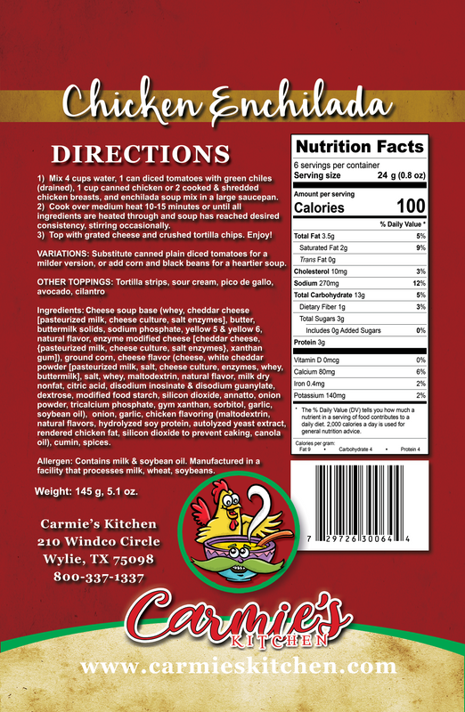 Carmie’s Campfire Chili Soup Mix