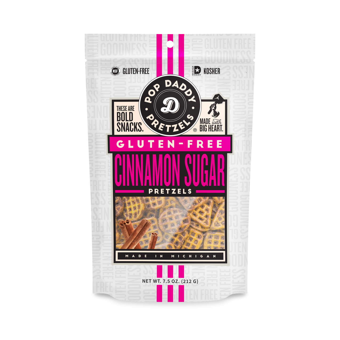 Pop Daddy Gluten-Free Cinnamon Sugar Pretzels