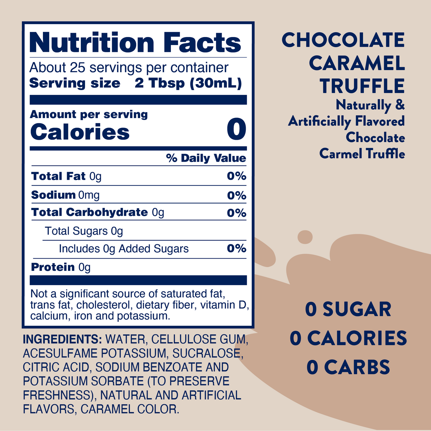 Chocolate Caramel Truffle Skinny Syrup