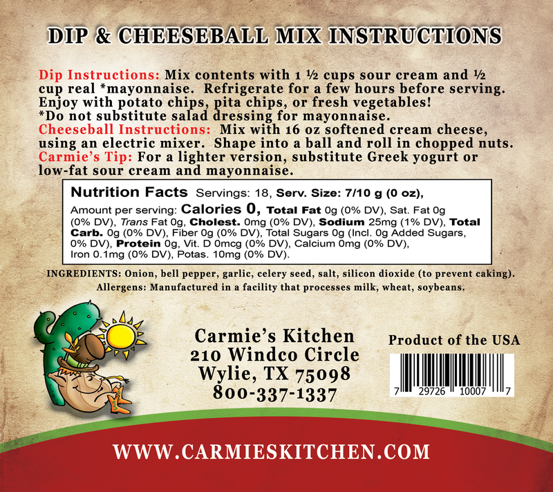 Carmelized Onion Dip & Cheeseball Mix