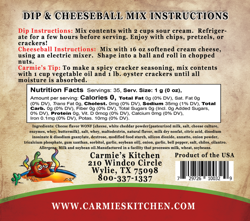 Chipotle Cheddar Dip & Cheeseball Mix