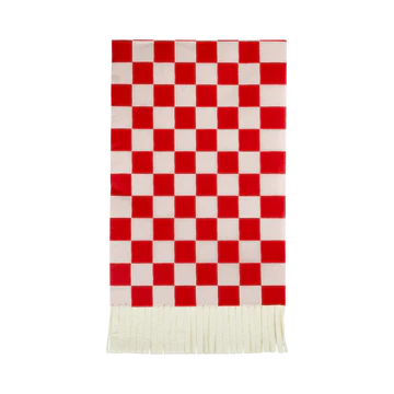 Red and Pink Fringe Paper Napkins