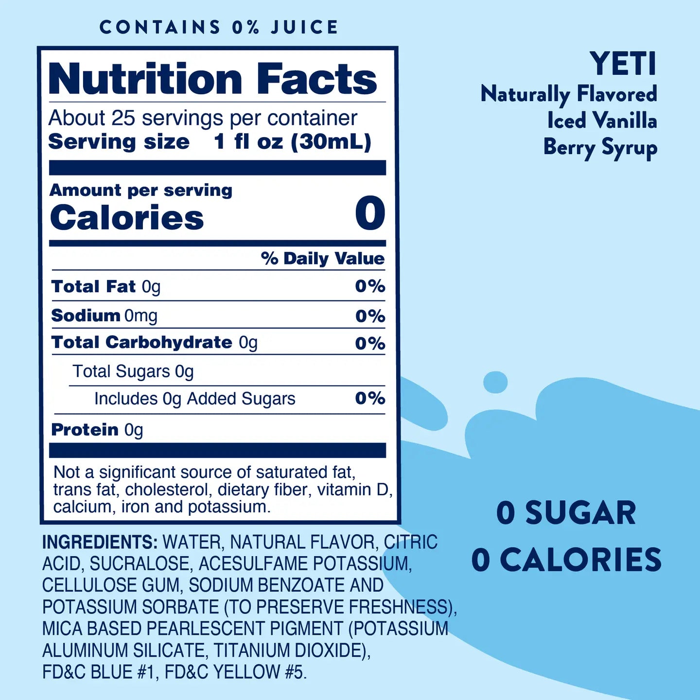 Yeti Skinny Syrup