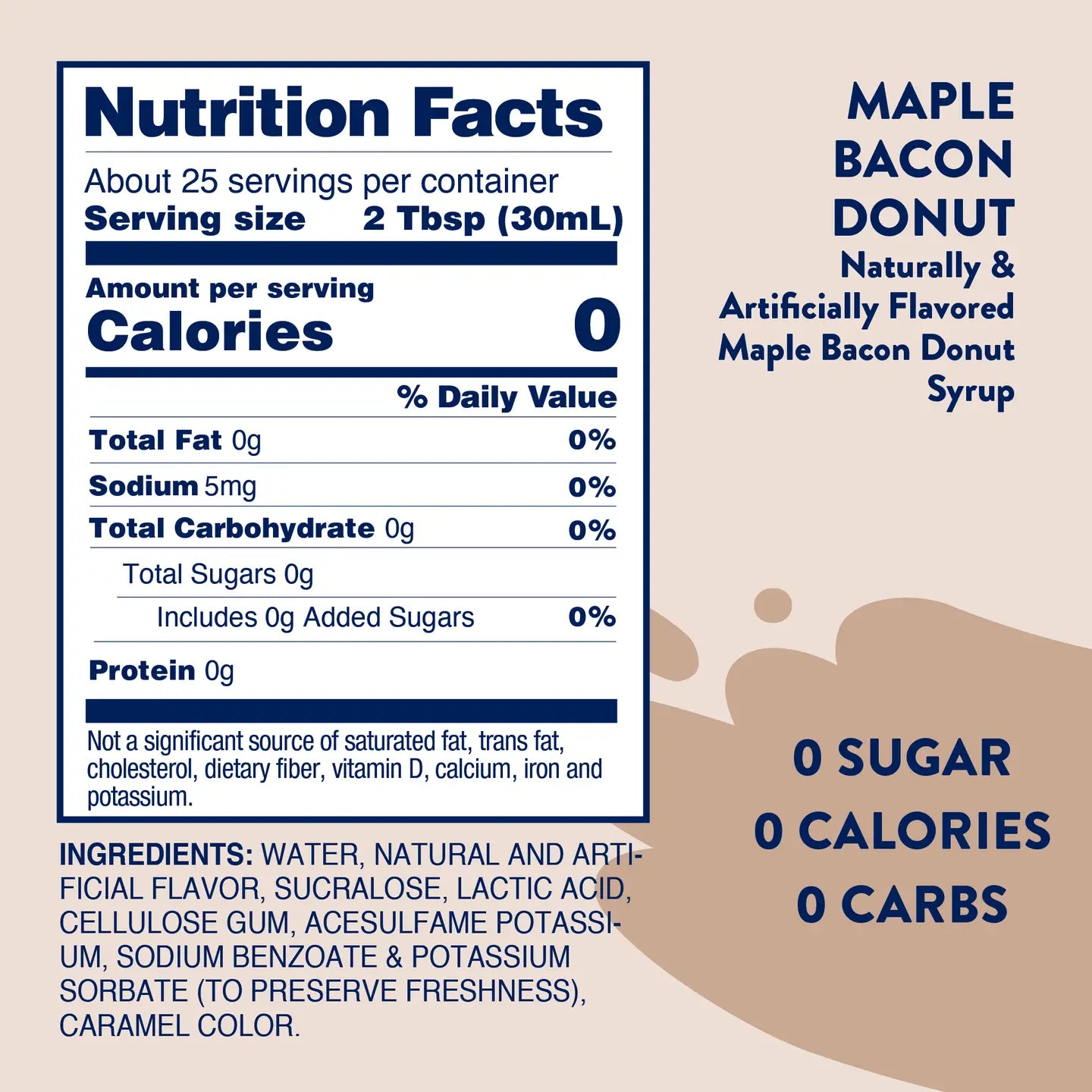 Maple Bacon Doughnut Skinny Syrup