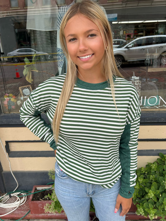 Vinlie Stripe Top