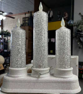 LED Triple Candle Figure