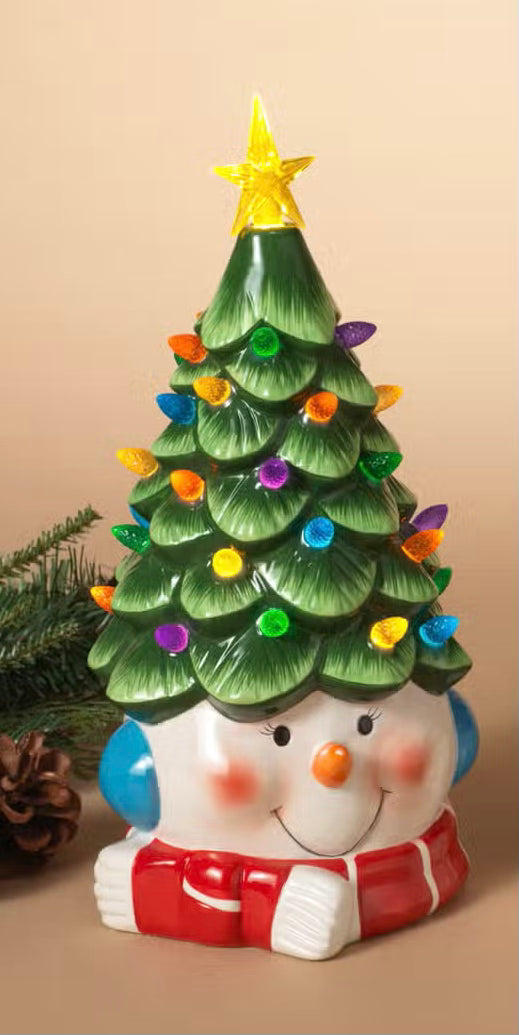 Light-Up Snowman Tree