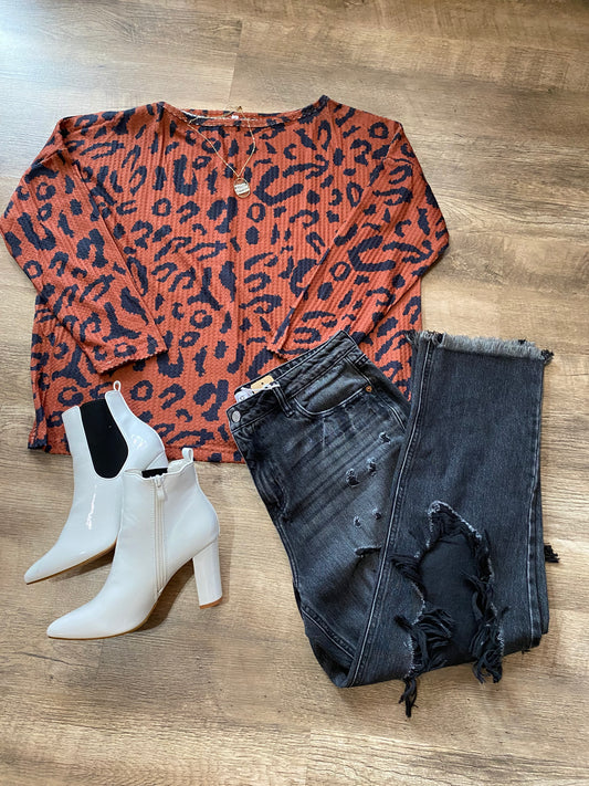 Top Halley Leopard Top