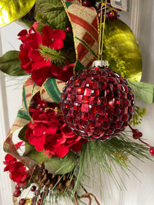 Ruby Red Jeweled Ornament