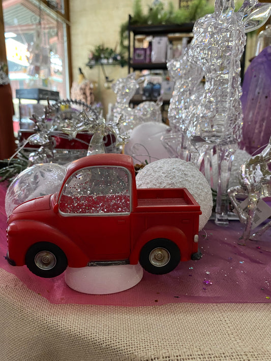 Little Red Truck Snowglobe