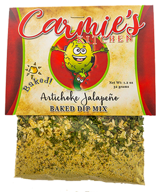 Carmie’s Artichoke Jalapeño Baked Dip Mix