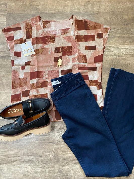Shades of Brown Blouse
