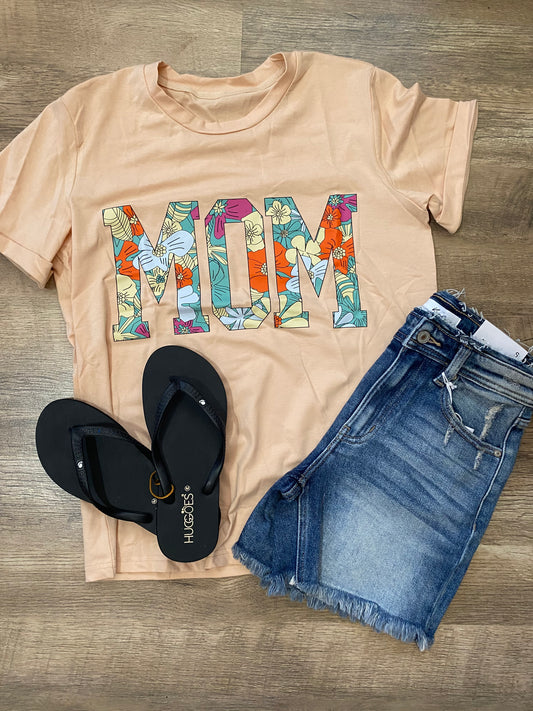 Floral MOM Tee