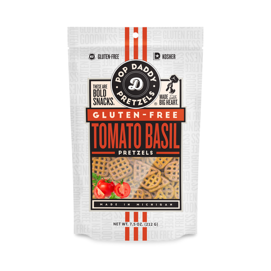 Pop Daddy Gluten-Free Tomato Basil Pretzels