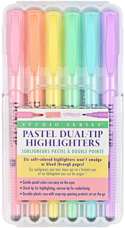 Studio Series Pastel Dual-Tip Highlighters
