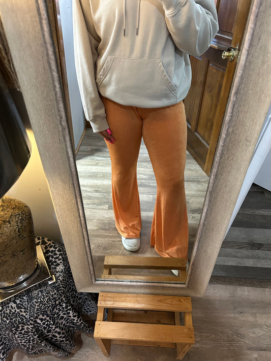 Orange Flare Pants