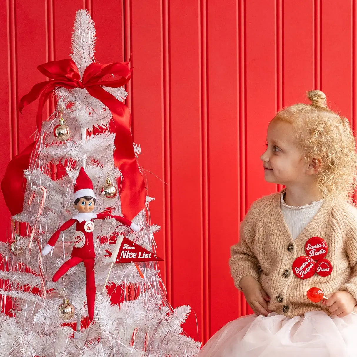 Elf Buttons and Mini Pennant