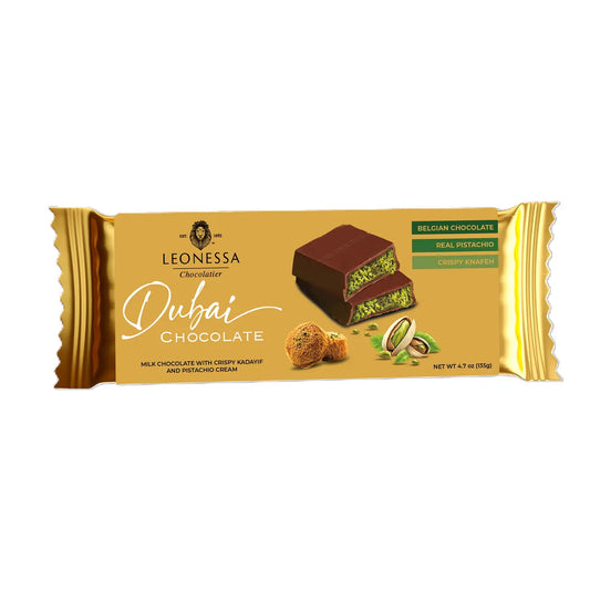 Leonessa Dubai Chocolate Bar, 3.5oz,
