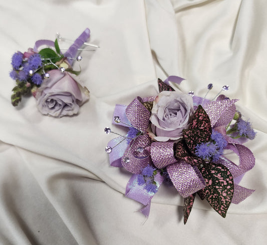 Corsage & Boutonierre Set
