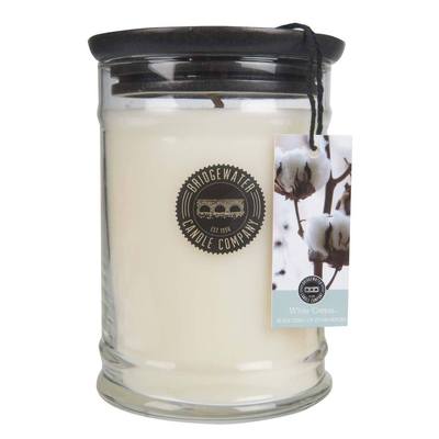 White Cotton Scented Candle