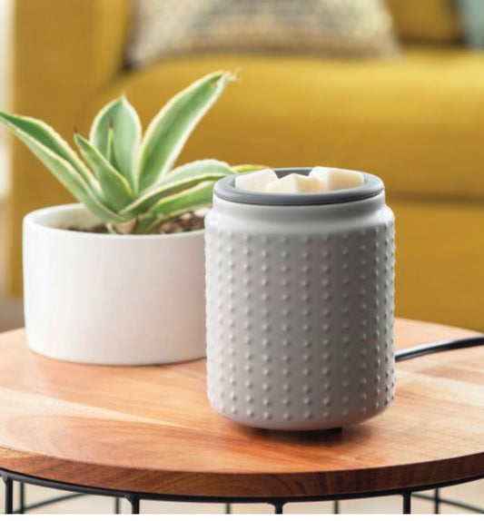 Gray Hobnail Flip Dish Wax Warmer